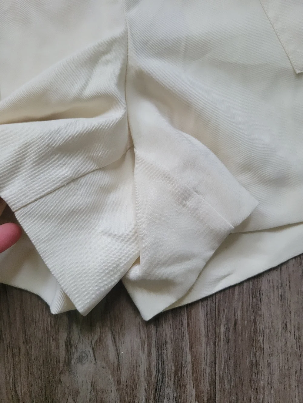 NWT Simply Vera Wang Twill Shorts Vanilla Ice Pull On Drawstring Waist Ivory SM